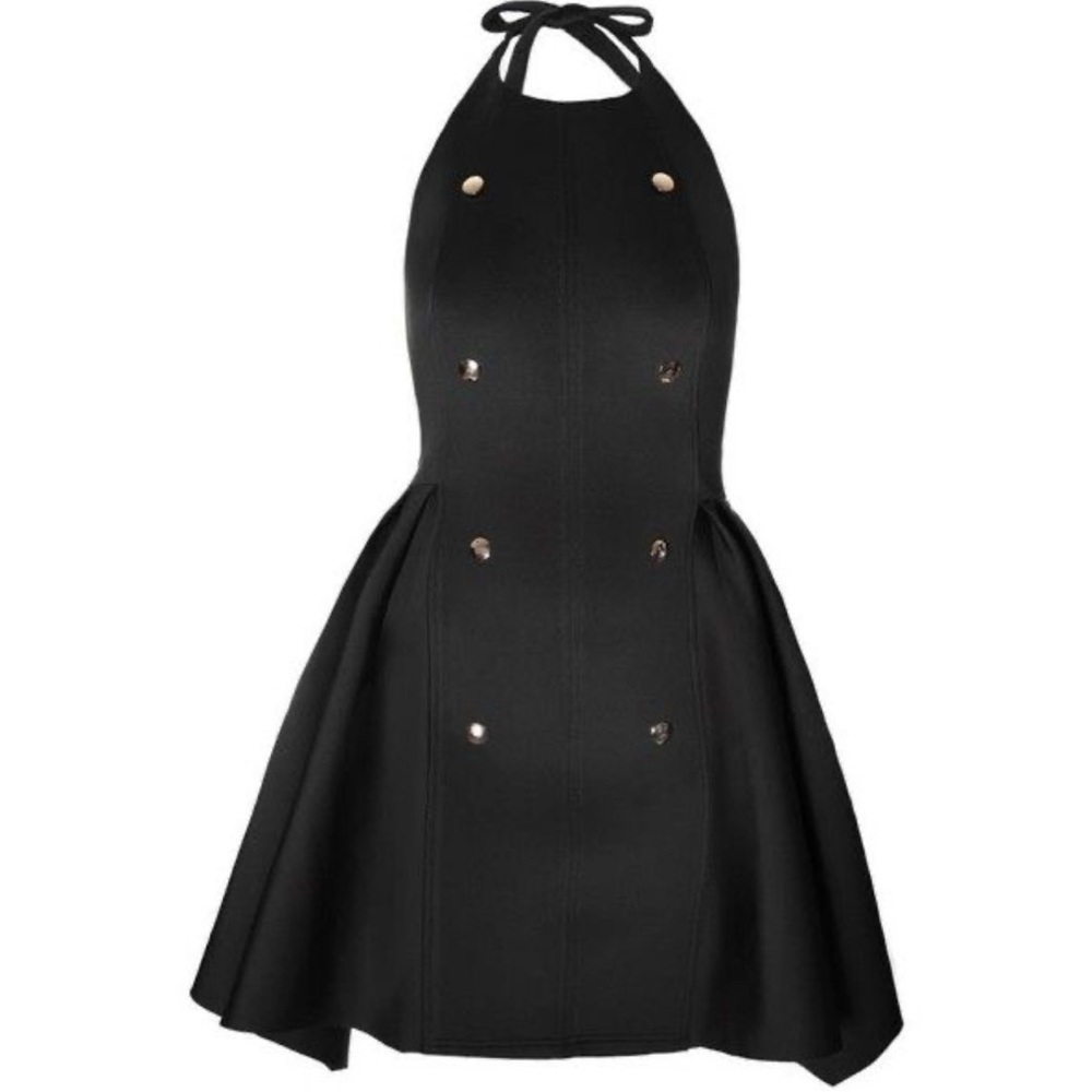 Eien - Black Halter Cocktail Dress